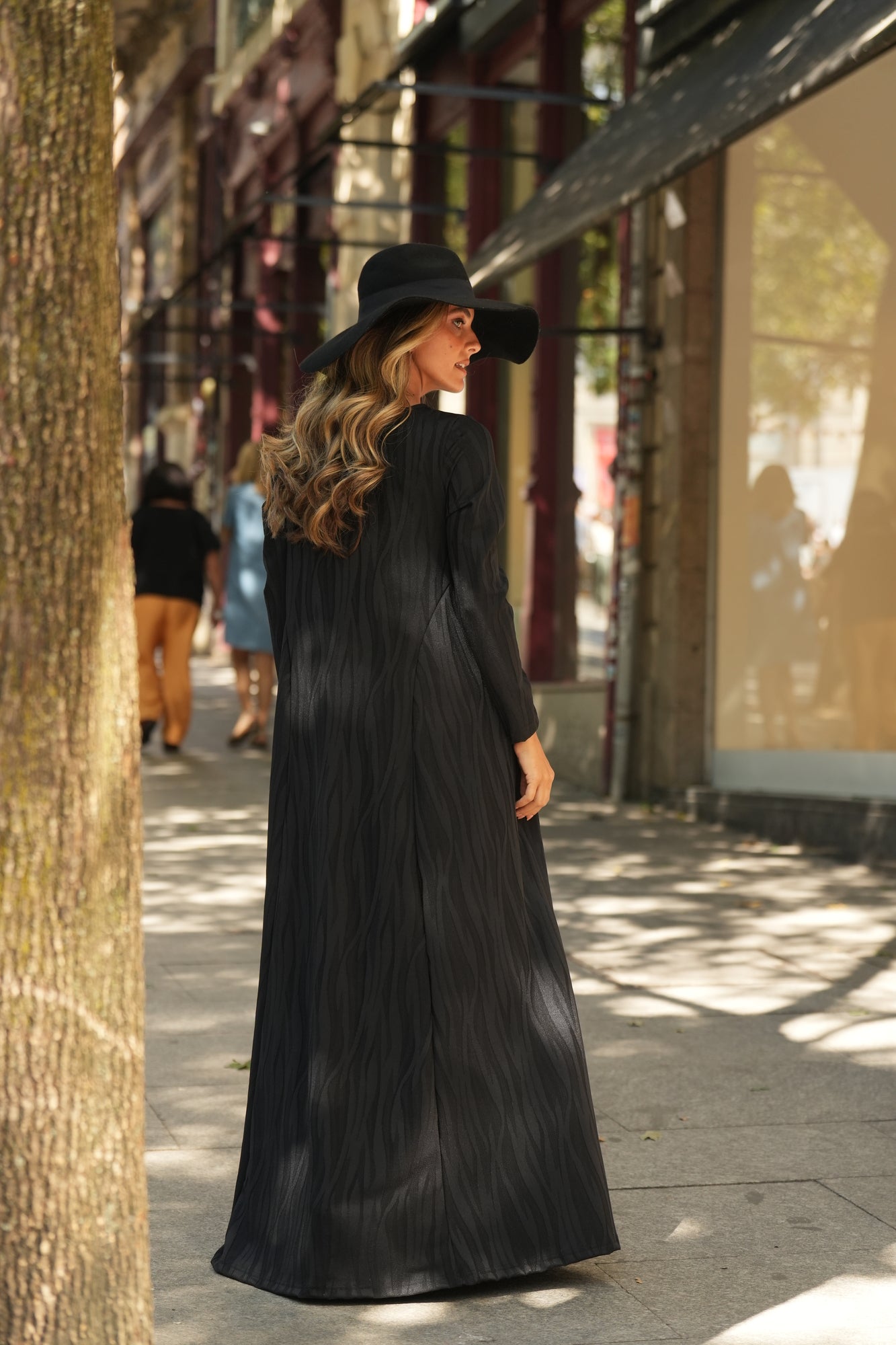 Vestido comprido em malha