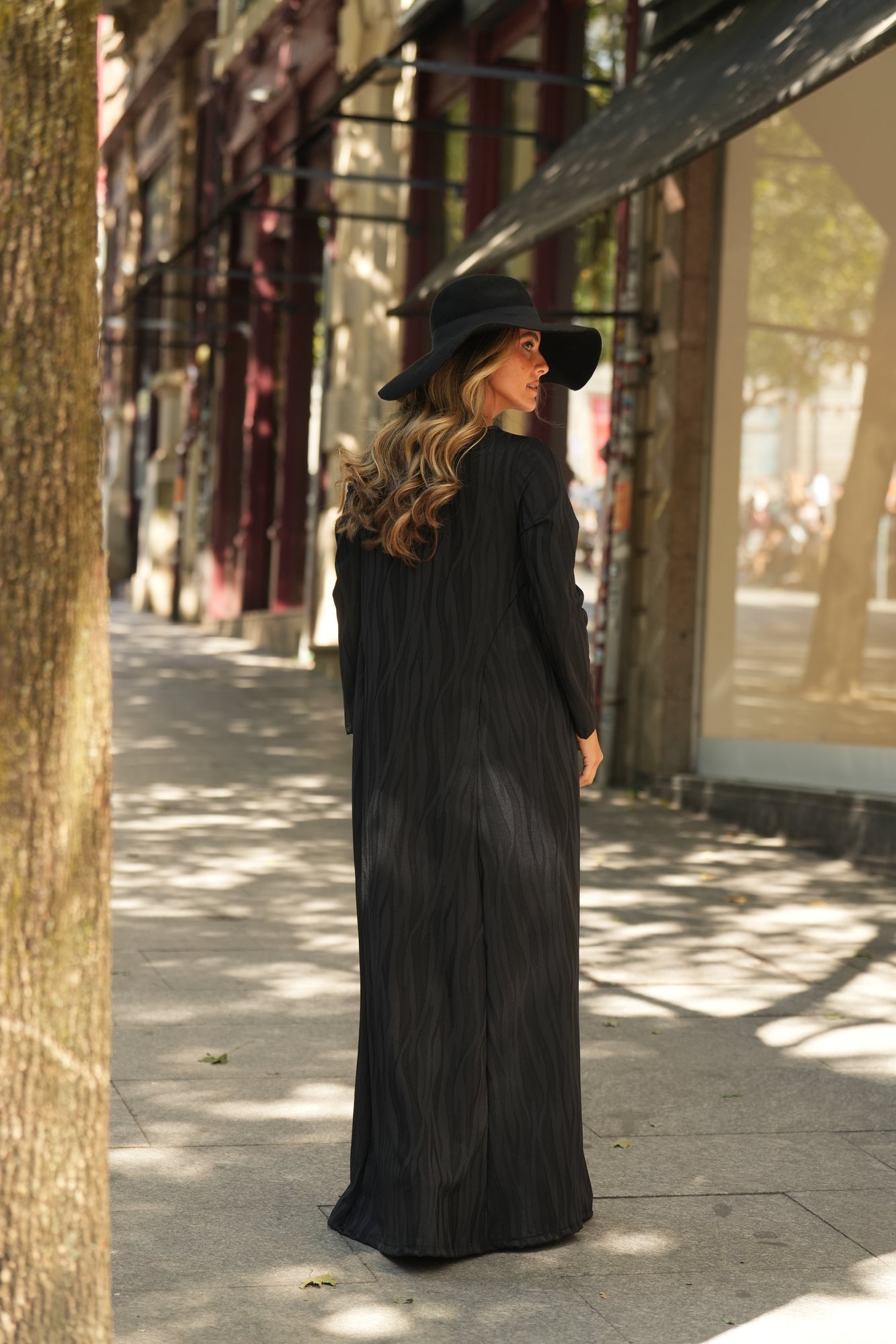 Vestido comprido em malha