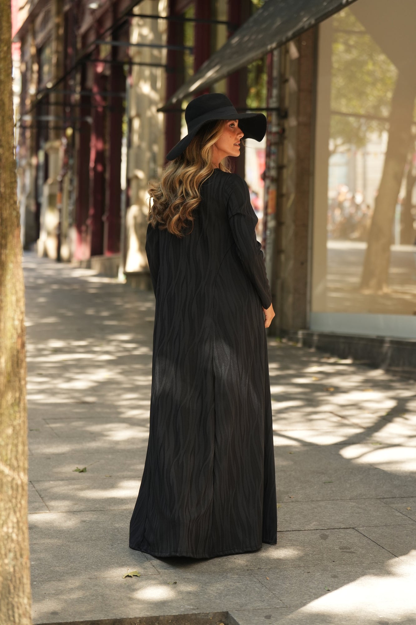 Vestido comprido em malha