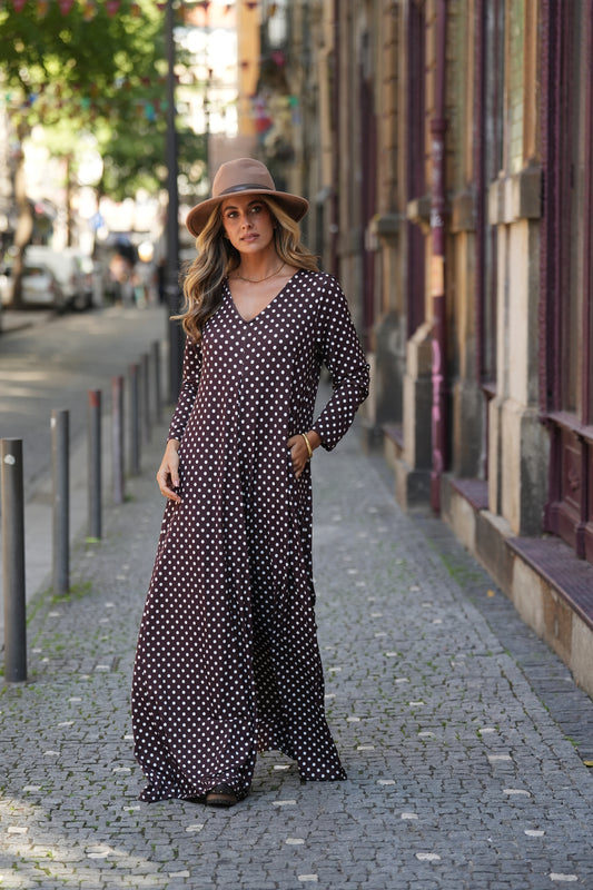 Long knitted jumpsuit