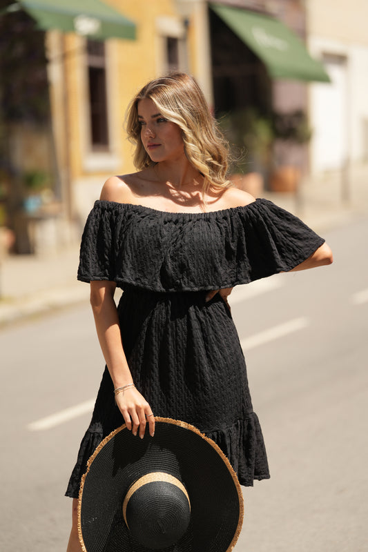 Short dress with frill