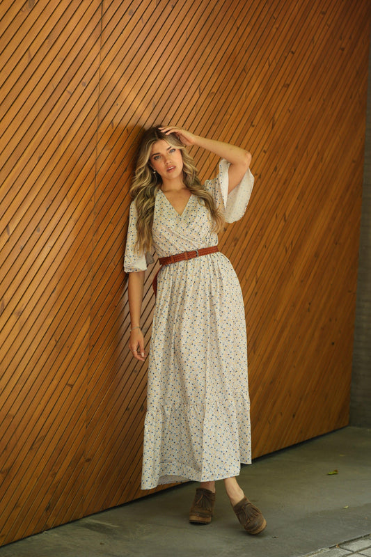 Vestido comprido floral