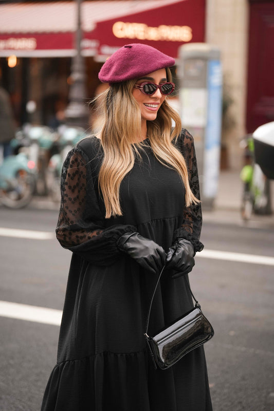 Vestido comprido preto