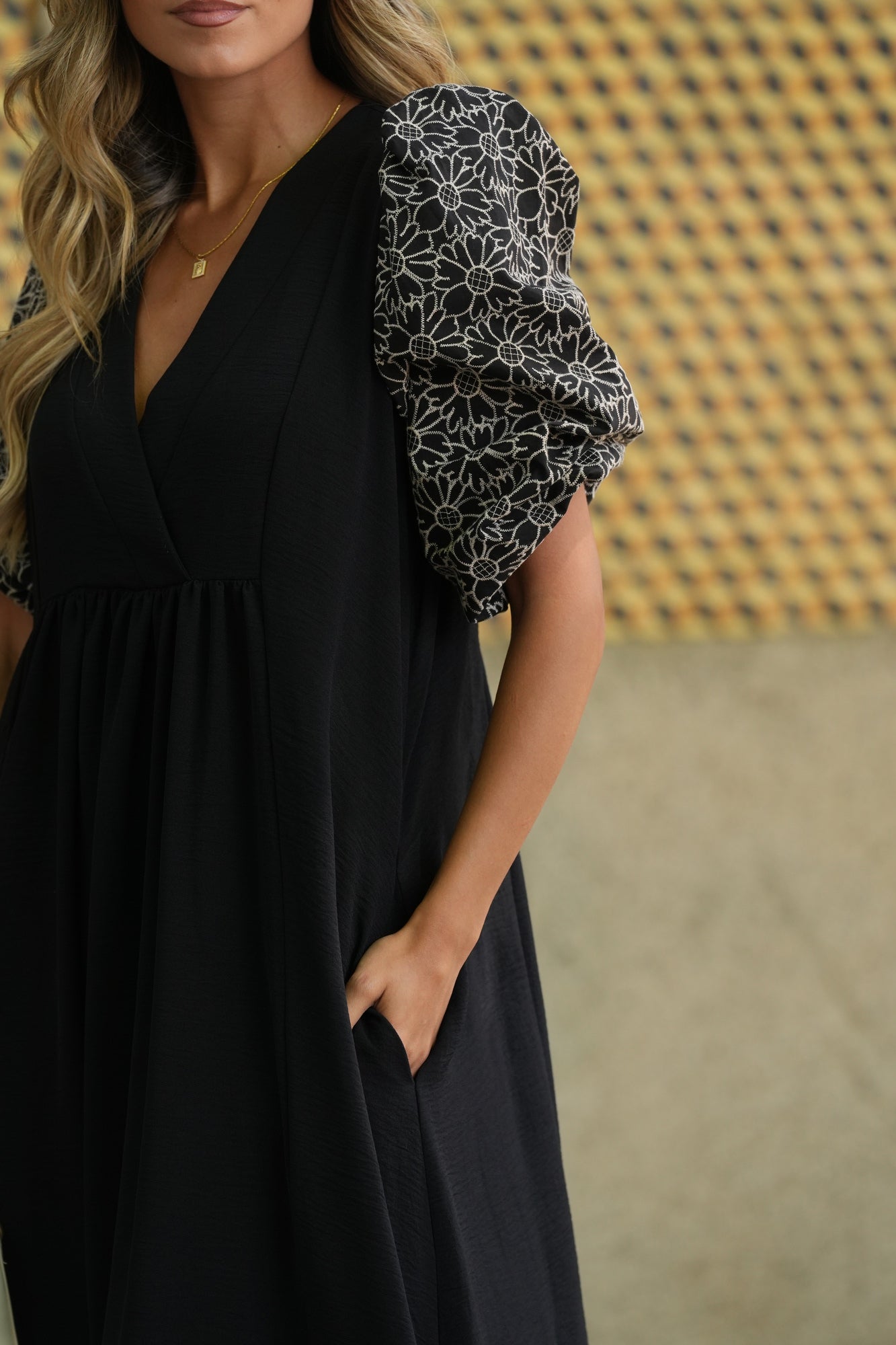 Vestido comprido em preto
