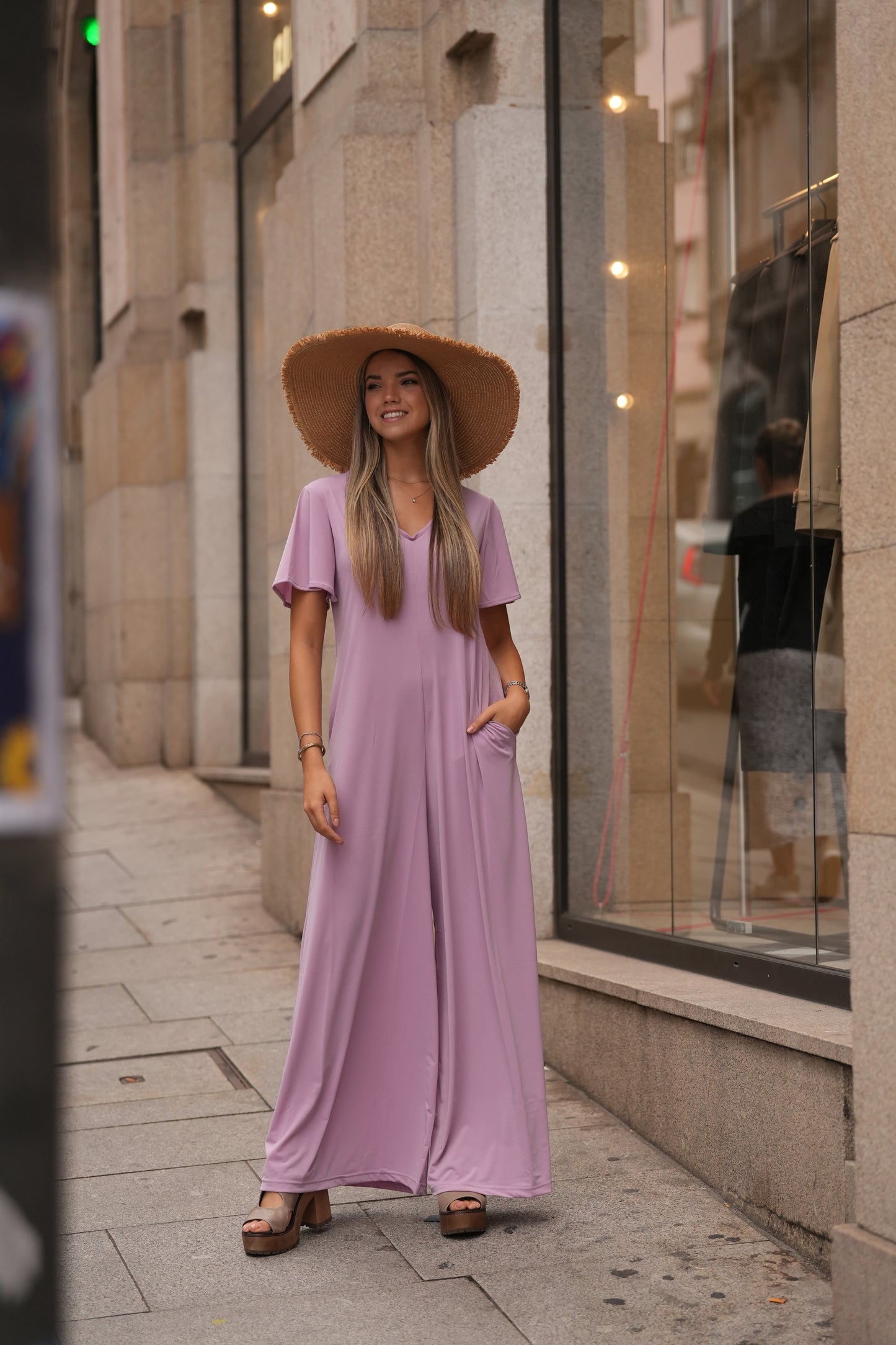 Macacão comprido em malha