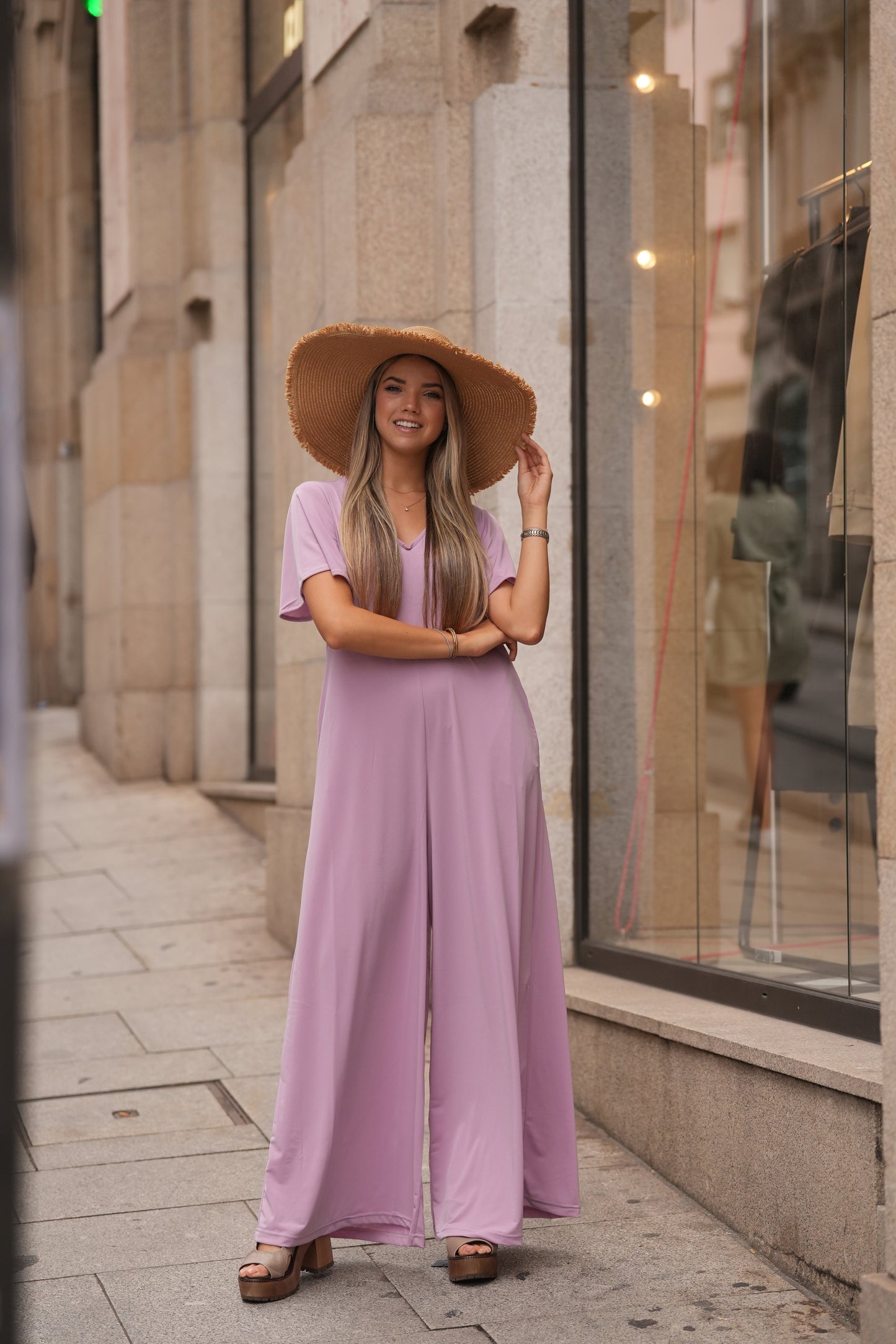 Macacão comprido em malha