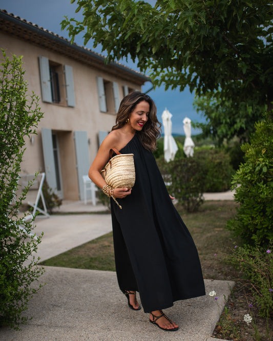Vestido comprido preto