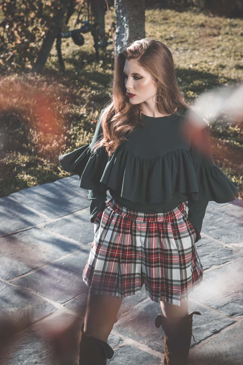 Blusa com folho