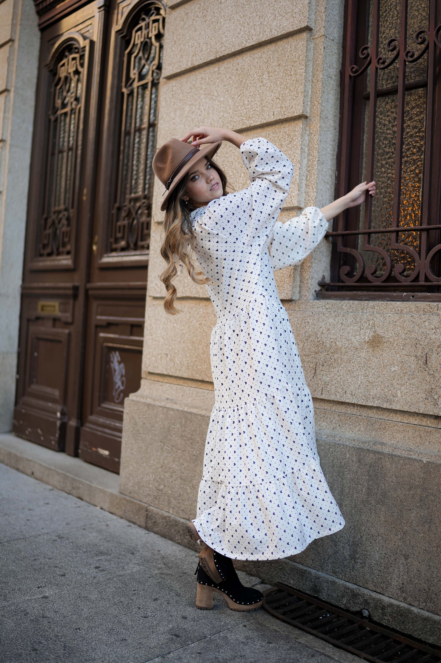 vestido largo corazones