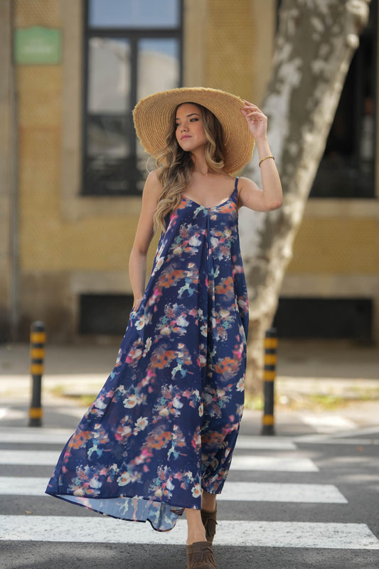 Dress with printed bow at the back