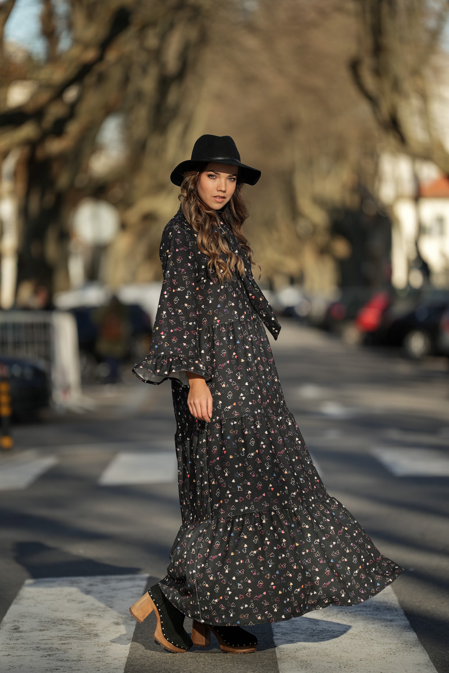 Vestido con lazo en el escote