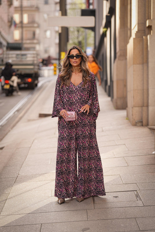 Printed long jumpsuit